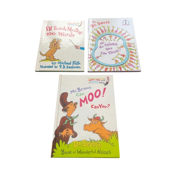 Dr. Seuss Other - Dr Seuss Beginner Books Lot of 3 Mr Brown Can Moo Oh the Thinks You Can Think